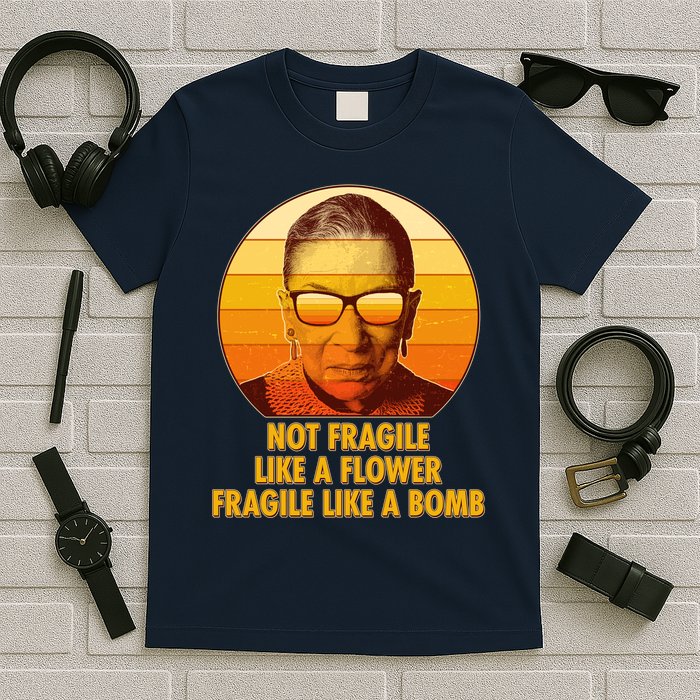 Ruth Bader Ginsburg Fragile Like A Bomb Tribute  T-Shirt