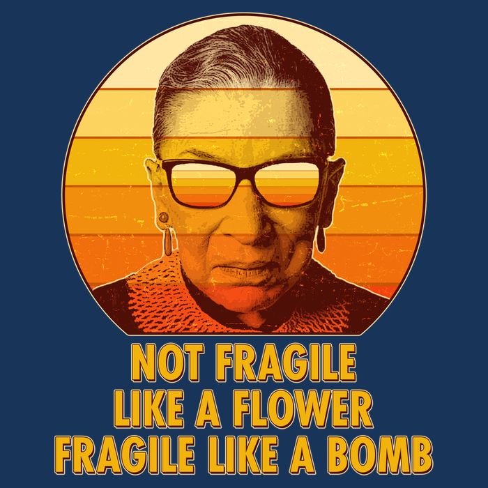 Ruth Bader Ginsburg Fragile Like A Bomb Tribute  T-Shirt