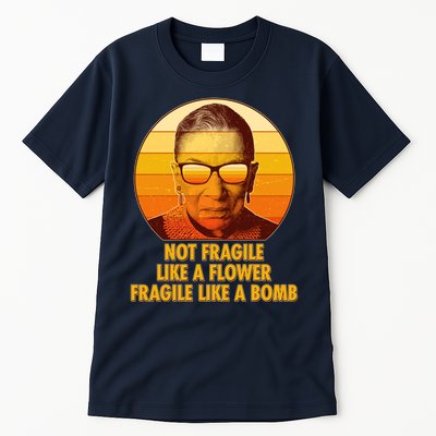 Ruth Bader Ginsburg Fragile Like A Bomb Tribute  Tall T-Shirt