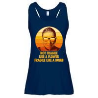 Ruth Bader Ginsburg Fragile Like A Bomb Tribute  Ladies Essential Flowy Tank