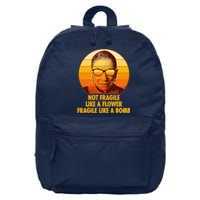 Ruth Bader Ginsburg Fragile Like A Bomb Tribute  16 in Basic Backpack