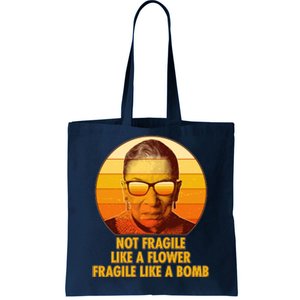 Ruth Bader Ginsburg Fragile Like A Bomb Tribute  Tote Bag