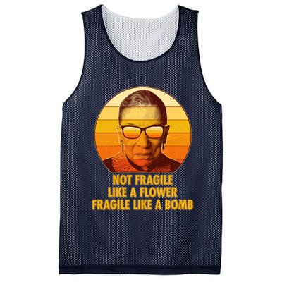 Ruth Bader Ginsburg Fragile Like A Bomb Tribute  Mesh Reversible Basketball Jersey Tank