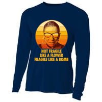 Ruth Bader Ginsburg Fragile Like A Bomb Tribute  Cooling Performance Long Sleeve Crew