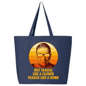 Ruth Bader Ginsburg Fragile Like A Bomb Tribute  25L Jumbo Tote