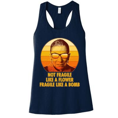 Ruth Bader Ginsburg Fragile Like A Bomb Tribute  Womens Tank Top