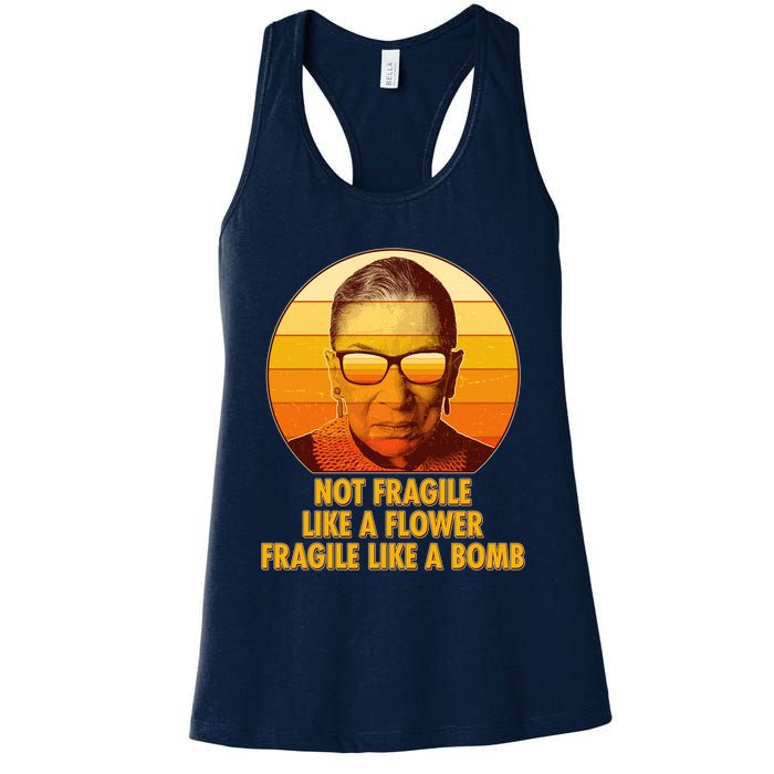 Ruth Bader Ginsburg Fragile Like A Bomb Tribute  Womens Tank Top