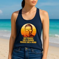 Ruth Bader Ginsburg Fragile Like A Bomb Tribute  Womens Tank Top