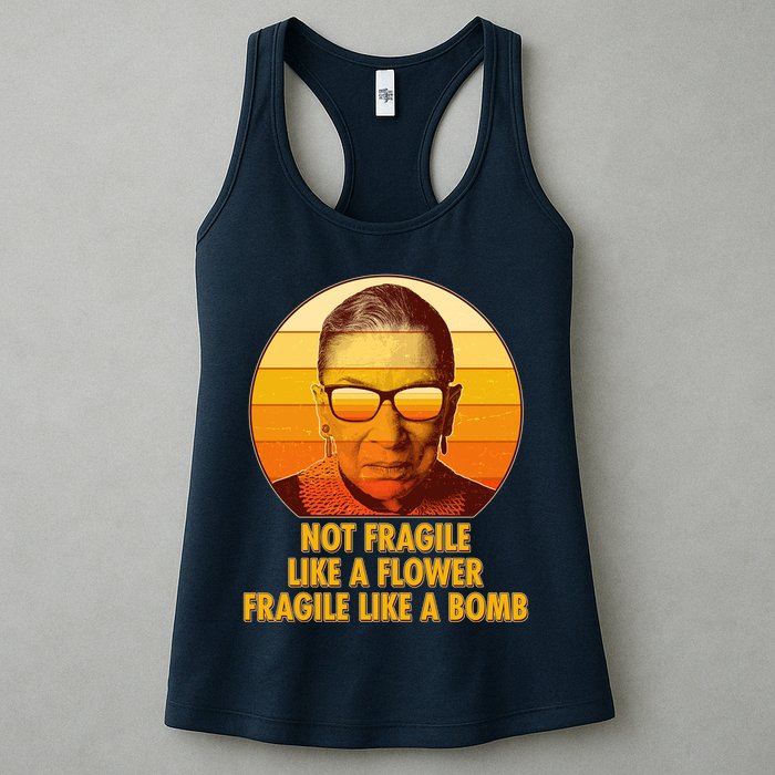 Ruth Bader Ginsburg Fragile Like A Bomb Tribute  Womens Tank Top