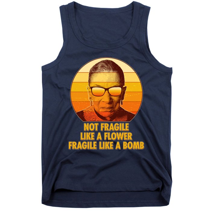 Ruth Bader Ginsburg Fragile Like A Bomb Tribute  Tank Top