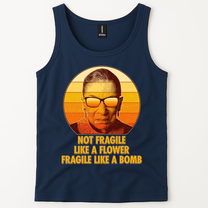 Ruth Bader Ginsburg Fragile Like A Bomb Tribute  Tank Top
