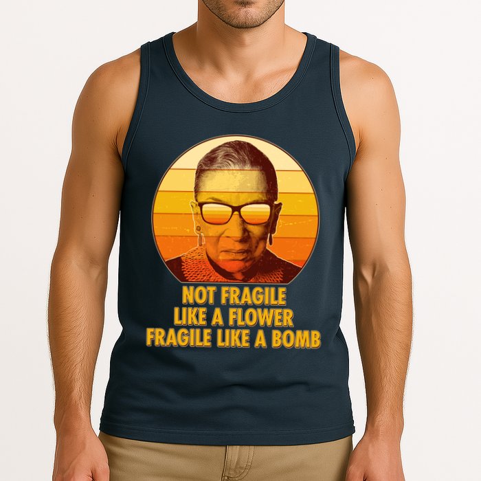 Ruth Bader Ginsburg Fragile Like A Bomb Tribute  Tank Top
