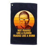 Ruth Bader Ginsburg Fragile Like A Bomb Tribute  Golf Towel