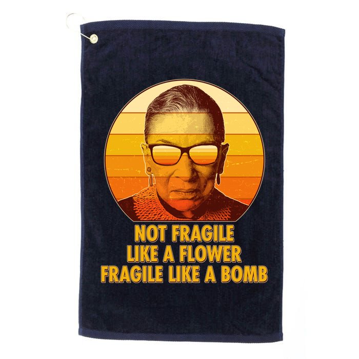 Ruth Bader Ginsburg Fragile Like A Bomb Tribute  Golf Towel