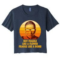 Ruth Bader Ginsburg Fragile Like A Bomb Tribute  Crop Top