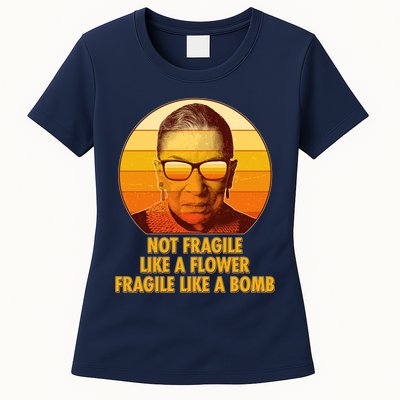 Ruth Bader Ginsburg Fragile Like A Bomb Tribute  Womens T-Shirt