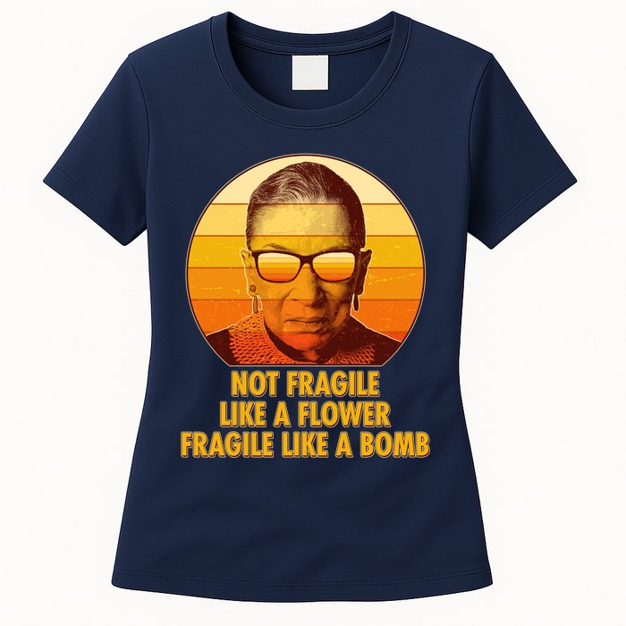 Ruth Bader Ginsburg Fragile Like A Bomb Tribute  Womens T-Shirt