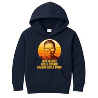 Ruth Bader Ginsburg Fragile Like A Bomb Tribute  Kids Hoodie