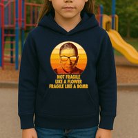 Ruth Bader Ginsburg Fragile Like A Bomb Tribute  Kids Hoodie