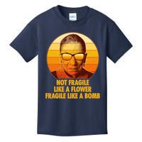 Ruth Bader Ginsburg Fragile Like A Bomb Tribute  Kids T-Shirt
