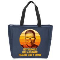 Ruth Bader Ginsburg Fragile Like A Bomb Tribute  Zip Tote Bag