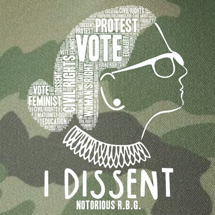 Ruth Bader Ginsburg I Dissent Notorious RBG Tribute Quotes Legacy Tie Dye Trucker Hat