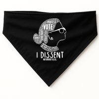 Ruth Bader Ginsburg I Dissent Notorious RBG Tribute Quotes USA-Made Doggie Bandana