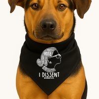 Ruth Bader Ginsburg I Dissent Notorious RBG Tribute Quotes USA-Made Doggie Bandana
