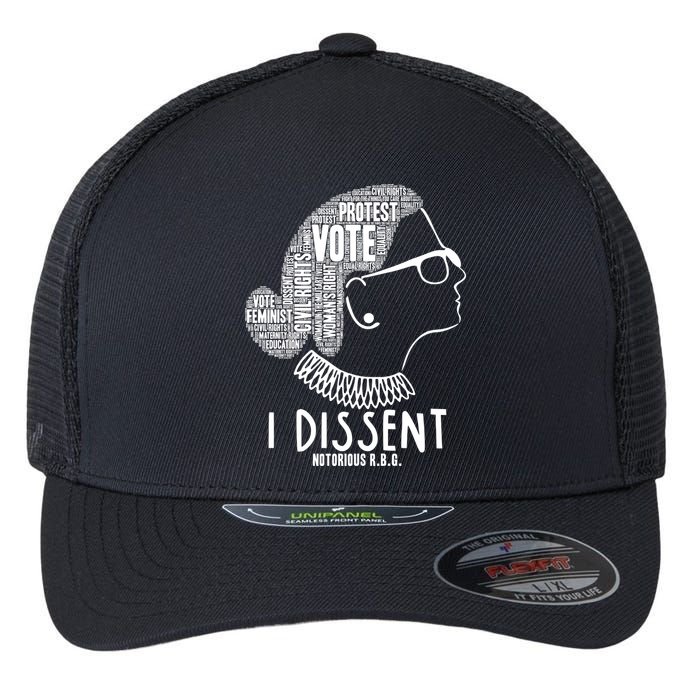 Ruth Bader Ginsburg I Dissent Notorious RBG Tribute Quotes Flexfit Unipanel Trucker Cap