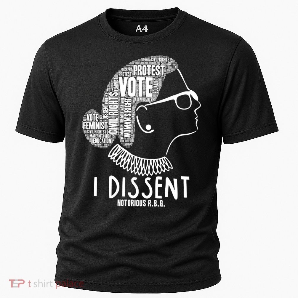 Ruth Bader Ginsburg I Dissent Notorious RBG Tribute Quotes Cooling Performance Crew T-Shirt