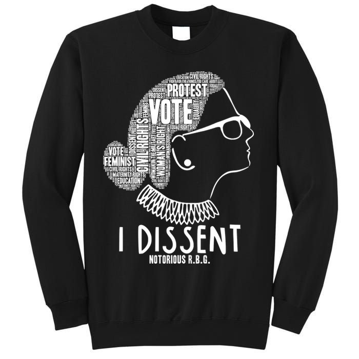 Ruth Bader Ginsburg I Dissent Notorious RBG Tribute Quotes Sweatshirt