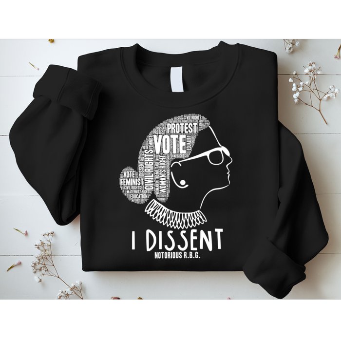Ruth Bader Ginsburg I Dissent Notorious RBG Tribute Quotes Sweatshirt