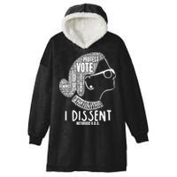 Ruth Bader Ginsburg I Dissent Notorious RBG Tribute Quotes Hooded Wearable Blanket