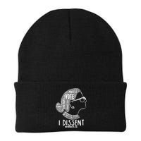 Ruth Bader Ginsburg I Dissent Notorious RBG Tribute Quotes Beanie