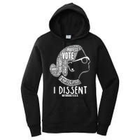 Ruth Bader Ginsburg I Dissent Notorious RBG Tribute Quotes Women's Pullover Hoodie