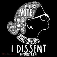 Ruth Bader Ginsburg I Dissent Notorious RBG Tribute Quotes Mesh Reversible Basketball Jersey Tank