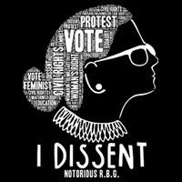 Ruth Bader Ginsburg I Dissent Notorious RBG Tribute Quotes Cooling Performance Long Sleeve Crew