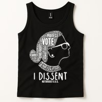 Ruth Bader Ginsburg I Dissent Notorious RBG Tribute Quotes Tank Top