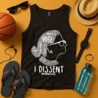 Ruth Bader Ginsburg I Dissent Notorious RBG Tribute Quotes Tank Top