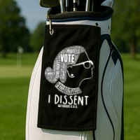 Ruth Bader Ginsburg I Dissent Notorious RBG Tribute Quotes Golf Towel