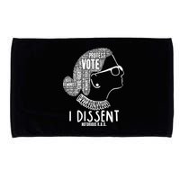 Ruth Bader Ginsburg I Dissent Notorious RBG Tribute Quotes Microfiber Hand Towel