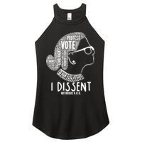 Ruth Bader Ginsburg I Dissent Notorious RBG Tribute Quotes Women's Perfect Tri Rocker Tank