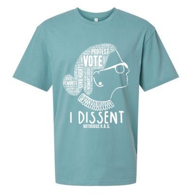 Ruth Bader Ginsburg I Dissent Notorious RBG Tribute Quotes Sueded Cloud Jersey T-Shirt