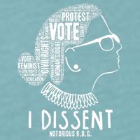 Ruth Bader Ginsburg I Dissent Notorious RBG Tribute Quotes Sueded Cloud Jersey T-Shirt