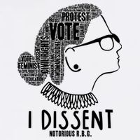 Ruth Bader Ginsburg I Dissent Notorious RBG Tribute Quotes Garment-Dyed Sweatshirt