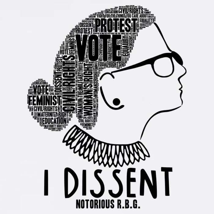 Ruth Bader Ginsburg I Dissent Notorious RBG Tribute Quotes Garment-Dyed Sweatshirt