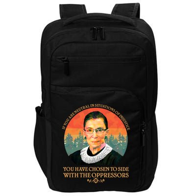 Ruth Bader Ginsburg Injustice Oppressors RBG Quote Impact Tech Backpack