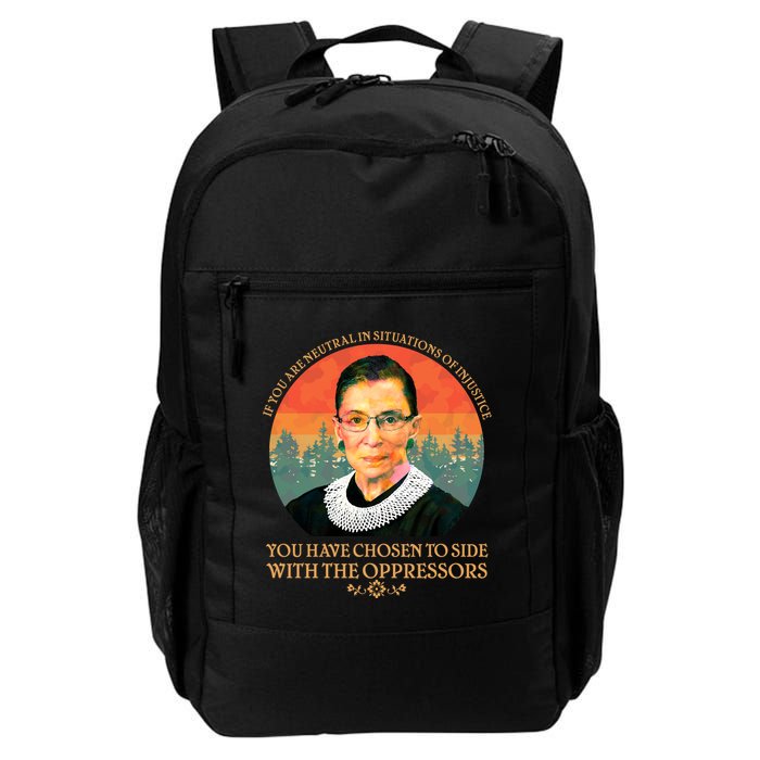 Ruth Bader Ginsburg Injustice Oppressors RBG Quote Backpack