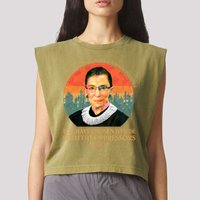 Ruth Bader Ginsburg Injustice Oppressors RBG Quote Garment-Dyed Women's Muscle Tee