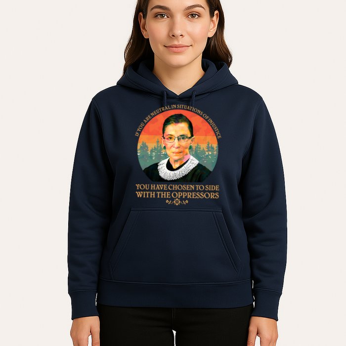 Ruth Bader Ginsburg Injustice Oppressors RBG Quote Hoodie